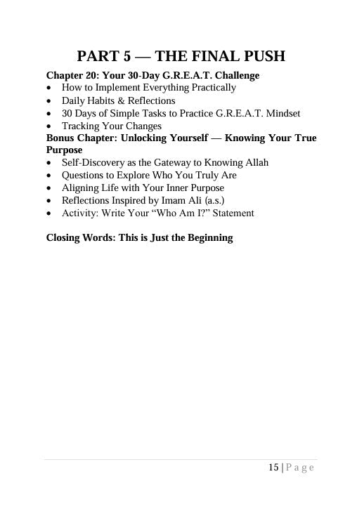 The G.R.E.A.T. Mindset - Learn With Asim Shah - LWAS - Asim Shah